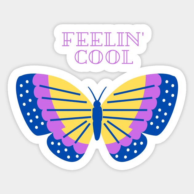 Colorful Butterfly Sticker by IrenaAner